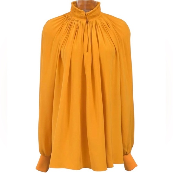 Tibi Tops - Tibi Silk Women's Orange Blouse